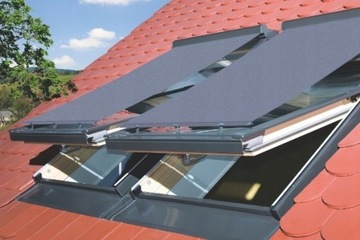 Markiza AMZ 10% 090 do okien FAKRO i OptiLight 78x98 kaseta RAL7022