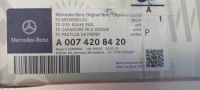 фото thumb №6, A0074208420 оригинальные тормозные колодки тормозные перед mercedes c218 w212 r172 w221