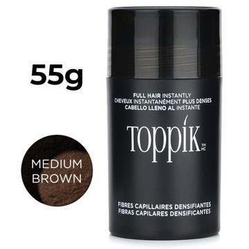 TOPPIK MICROFIBERS утолщение 55г СРЕДНЕ-КОРИЧНЕВЫЙ