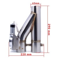 Електрична дросельна заслінка вихлоп dual evolve 2 кришки 2,5" 63mm + pilot Ціна, фото thumb