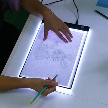 ДОСКА С ПОДСВЕТКОЙ, ЗАЩИТА ГЛАЗ, РЕГУЛИРУЕМАЯ ДОСКА ДЛЯ ЧЕРТЕЖА, А4 + USB