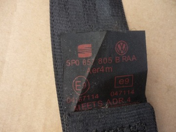 фото thumb №9, Pas безопасности левый зад seat altea toledo iii 5p0857805b исправный