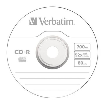 Диски Verbatim CD-R 700МБ 52x шпиндель 10 шт.