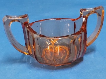 Stary cukiernica Art Deco szkło prasowane design