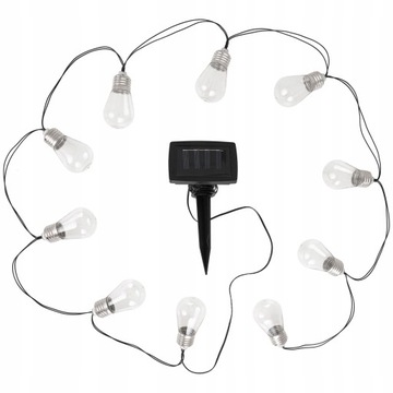SOLAR GARLAND садовые светильники для сада 10x светодиодная цепочка LED BULB