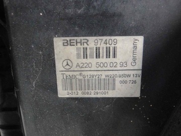 фото thumb №8, Mercedes sl r230 230 вентилятор радіатор 850w