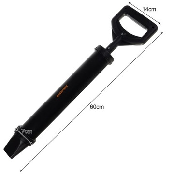 Pistolet próżniowy do fugowania kamienia i płyt + 4 dysze 850ml czarny
