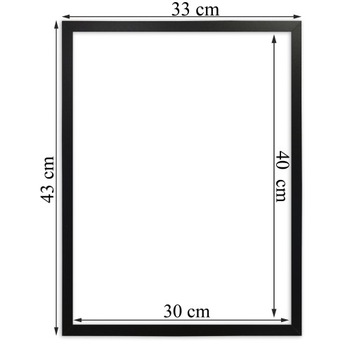 Набор из 5 фоторадров 30x40 Italia Black