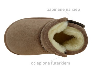 BUTY ZIMOWE DZIECIĘCE OCIEPLANE EMU BAREFOOT 25
