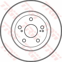 фото thumb №5, Гальмівні диски гальмівні колодки перед trw toyota camry sedan