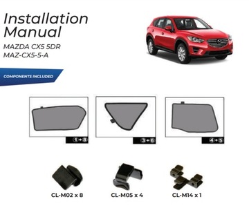 фото thumb №15, Шторки сонячний mazda cx5 12-17 захисні накладки ролети сонцезахисний