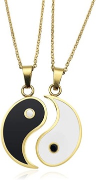 NASZYJNIK PRZYJAŹNI BEST FRIEND YIN YANG GOLD