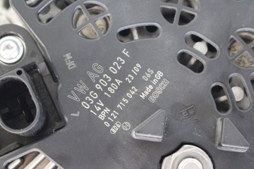 фото thumb №9, Vw audi seat skoda генератор 180a 03g903023f производитель bosch 2.0 tdi дизель