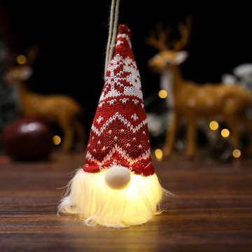 5szt. Świąteczny wisiorek Forester Light Up