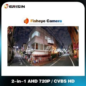 Erisin ES683 2-в-1 AHD 720P / CVBS HD Маленькая задняя камера в соломенной шляпе 150 гуар