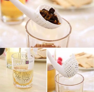 Корзина для заварки чая с травами и лебедем