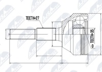 фото thumb №6, Npz-ch-011 nty шарнир наружный jeep cherokee 01-06, liberty 01-