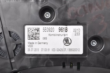 фото thumb №10, Octavia iii 1.4 tsi спідометр  прилади 5e0920961b