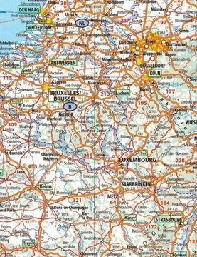 Автомобильный атлас EUROPA MICHELIN 2024 года