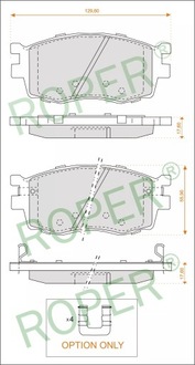 фото thumb №1, Тормозные колодки перед hyundai accent iii kia rio ii