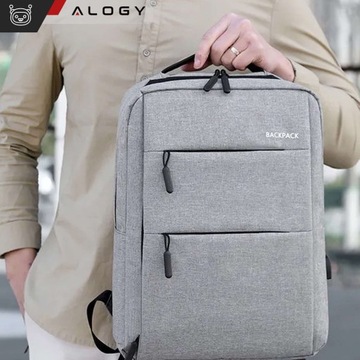 PLECAK MIEJSKI NA MACBOOK PRO AIR 15 LAPTOPA PODRÓŻNY USB POJEMNY BIZNESOWY
