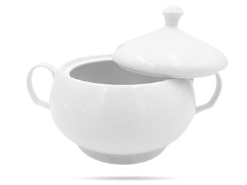 Супница белая, крышка с открыванием 3л PORCELANA BOGUCICE