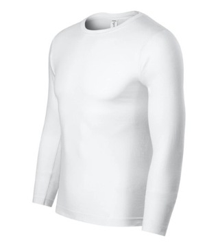 Long -sleeved Men's Longleeve T -Fork P75 White She White
