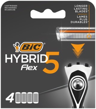 BIC Hybrid 5 Flex Вставки для бритвенных лезвий 4 шт.