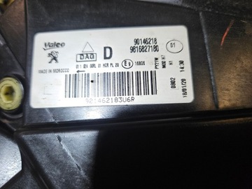 фото thumb №11, Peugeot rifter лампа левая правая линза led 9816827280 9816827180
