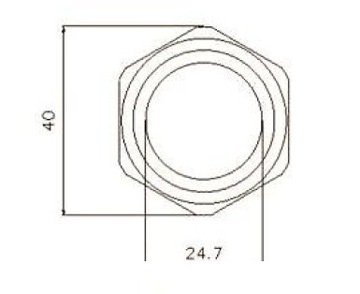 PRZYCISK MONOSTABILNY WANDALOODPORNY 250V 5A 30x35MM ZIELONY