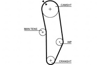 фото thumb №6, Ремінь розподільного валу gates 5010