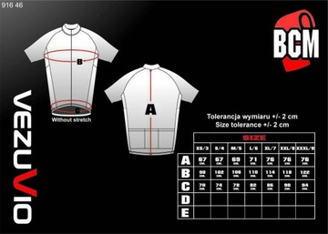 Męski komplet rowerowy Vezuvio Cristal rozmiar XXL