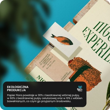 Papier ozdobny ekologiczny Flora 130g Tabacco j. brązowy z wtrąceniami 10A4