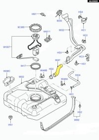 фото thumb №2, Труба пального ford transit connect 7t16 9047 ba