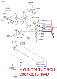 фото thumb №6, Балка подвеска заднего hyundai kia 5545639000