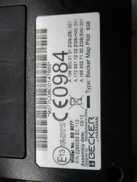 фото thumb №9, W204 модуль навигации becker a1669000101