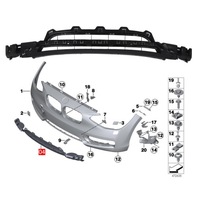 фото thumb №10, Передня решітка бампера 51117245733 dowolna решітка радіатора air нижня решітка радіатора dx