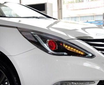 фото thumb №11, Фары автомобильные led монтаж для hyundai sonata 2011-2014 тюнинг лампы передние