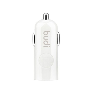 Ładowarka samochodowa USB (Biały) Budi