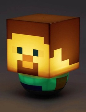 ФИГУРКИ MINECRAFT ОСВЕЩЕНИЕ ФИГУРКА СТИВА ЛАМПА MINECRAFT ПОДАРОК