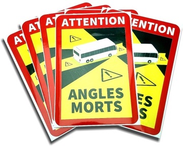 Наклейка ANGLES MORTS слепые зоны BUS Lamin UV