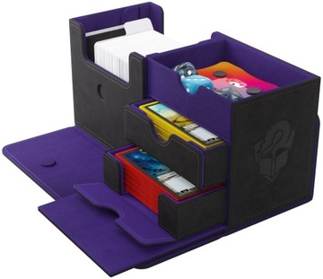 Gamegenic: Коробка для карт Academic 133+ XL — черный/фиолетовый