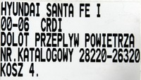 фото thumb №6, Защита туннель воздухозаборник воздуха santa fe 28220-26320