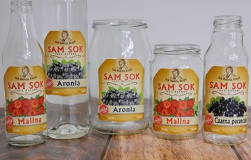 Этикетка малинового сока. Наклейки на бутылки и банки