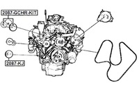 фото thumb №2, Febest ролик натягувача jeep liberty 2000-2007