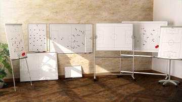 Tablica taktyczna PIŁKA NOŻNA 120x90 cm tablica trenerska magnetyczna biała
