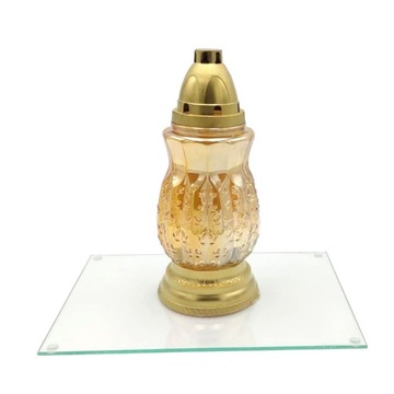 Подсвечник стеклянный 22х30.