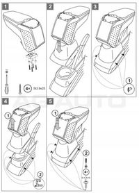 фото thumb №7, Підлокітник з адаптер do vw polo v, 2009-2017, arm2-black