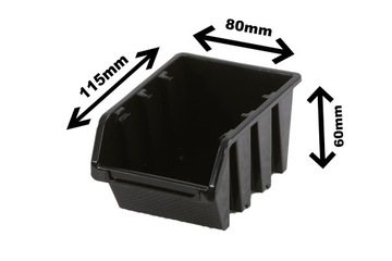 РЕЗАК ДЛЯ КОНТЕЙНЕРОВ ДЛЯ ХРАНЕНИЯ KTR12 115x80x60 ЧЕРНЫЙ