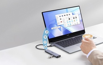 АДАПТЕР UGREEN HUB USB-РАЗВЕТВИТЕЛЬ 5 В 1 4X USB-A 3.0 1X USB-C 5 Гбит/с P&P 20 СМ